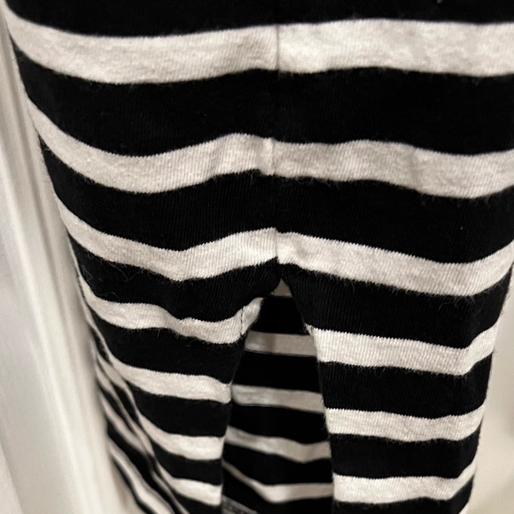 Mo/Bo Comfy&Stylish Women Small Navy Striped Sheath Dress Cap Sleeve 100% Cotton - Picture 5 of 10